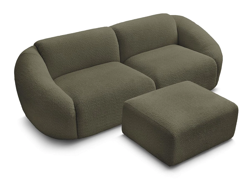 3er Sofa mit Hocker BOBOCHIC TINA