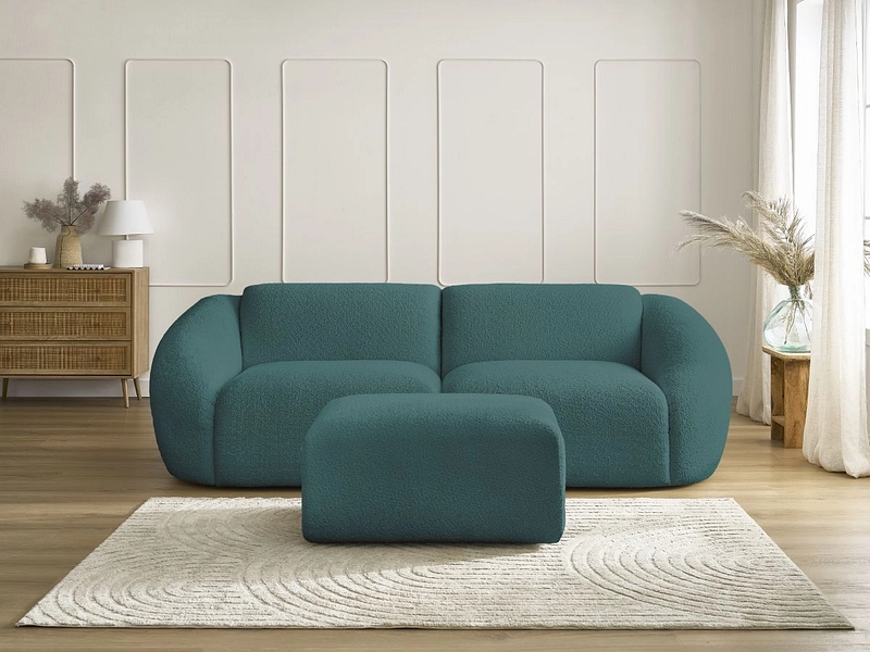 3er Sofa mit Hocker BOBOCHIC TINA