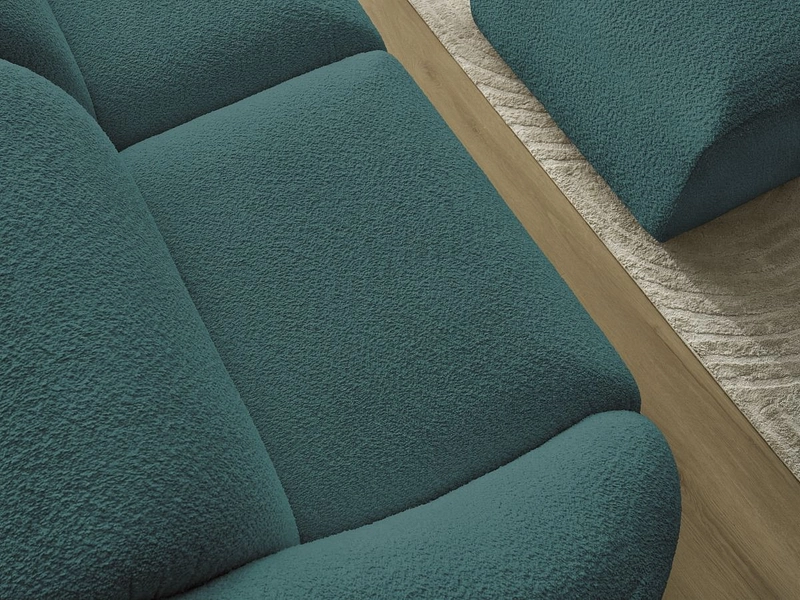 3er Sofa mit Hocker BOBOCHIC TINA