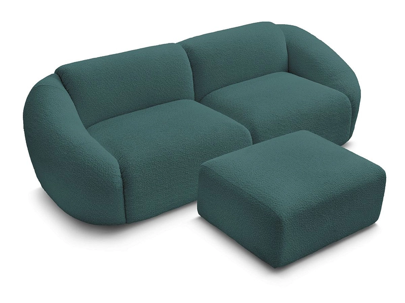 3er Sofa mit Hocker BOBOCHIC TINA