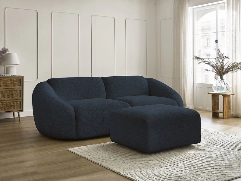 3er Sofa mit Hocker BOBOCHIC TINA