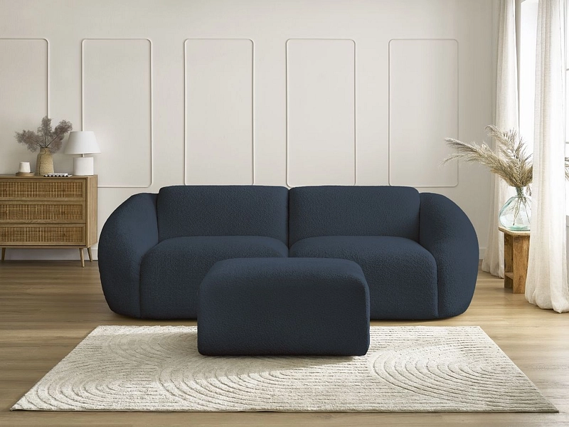 3er Sofa mit Hocker BOBOCHIC TINA