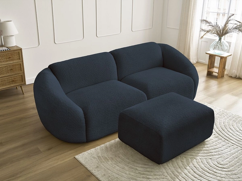 3er Sofa mit Hocker BOBOCHIC TINA
