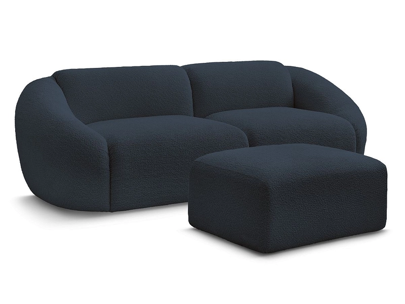 3er Sofa mit Hocker BOBOCHIC TINA