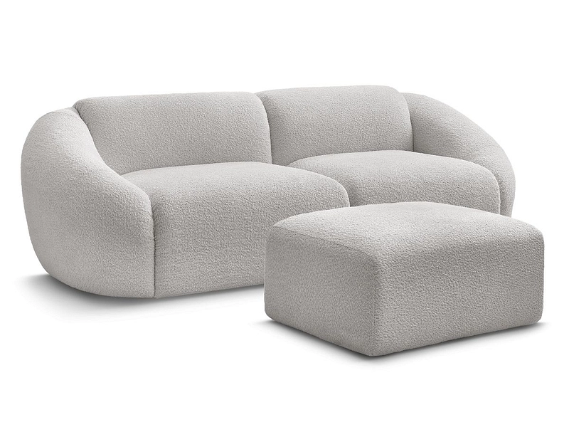 3er Sofa mit Hocker BOBOCHIC TINA