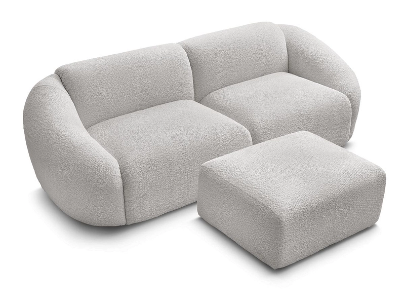 3er Sofa mit Hocker BOBOCHIC TINA