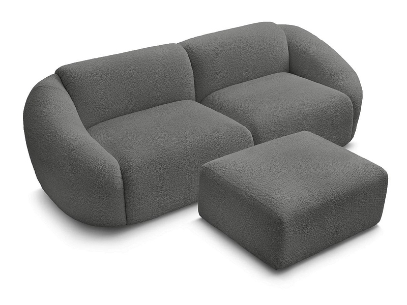 3er Sofa mit Hocker BOBOCHIC TINA