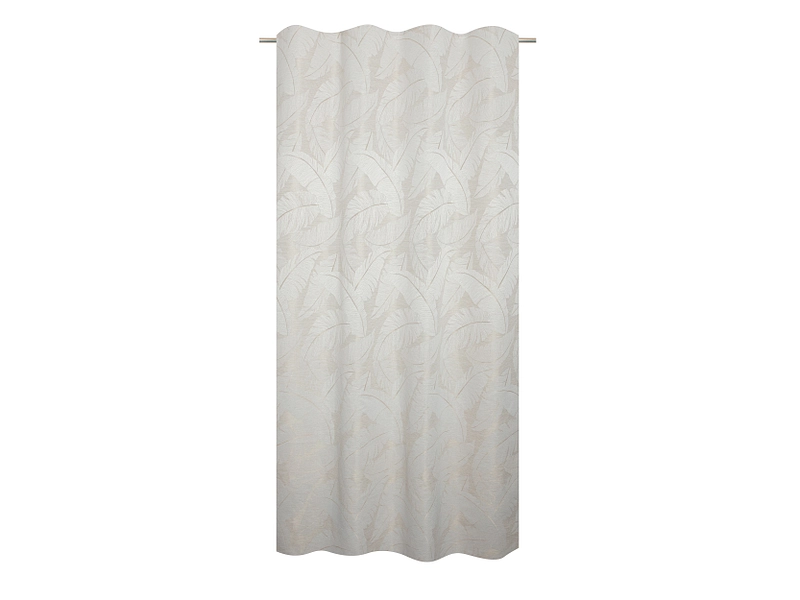 Vorhang PLUMEA 140x240cm kräuselband matt beige