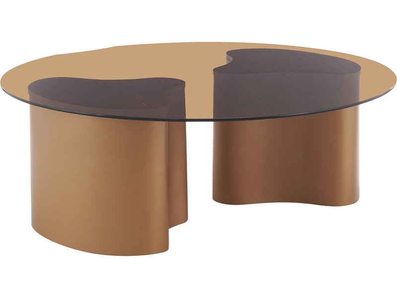 Set aus Couchtisch und 2 Hockern AMBREA