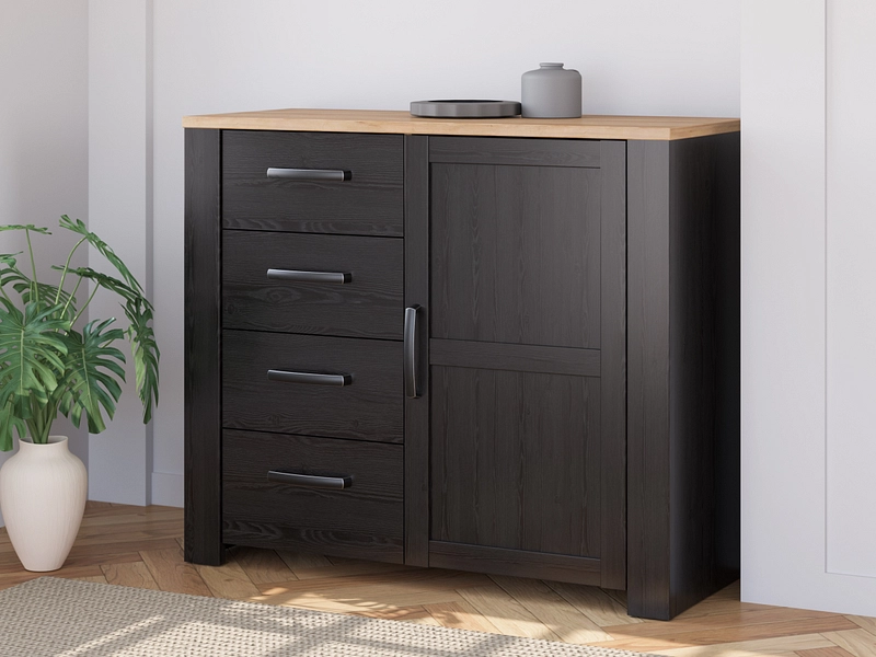 Kommode BOHOL 1 Tür 4 Schubladen