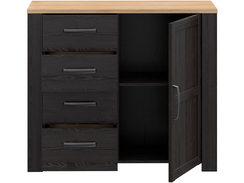 Kommode BOHOL 1 Tür 4 Schubladen