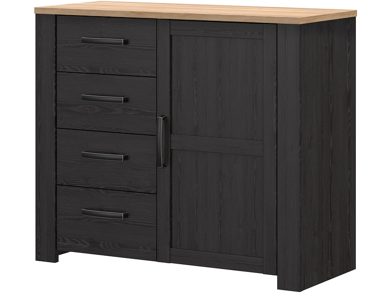 Kommode BOHOL 1 Tür 4 Schubladen