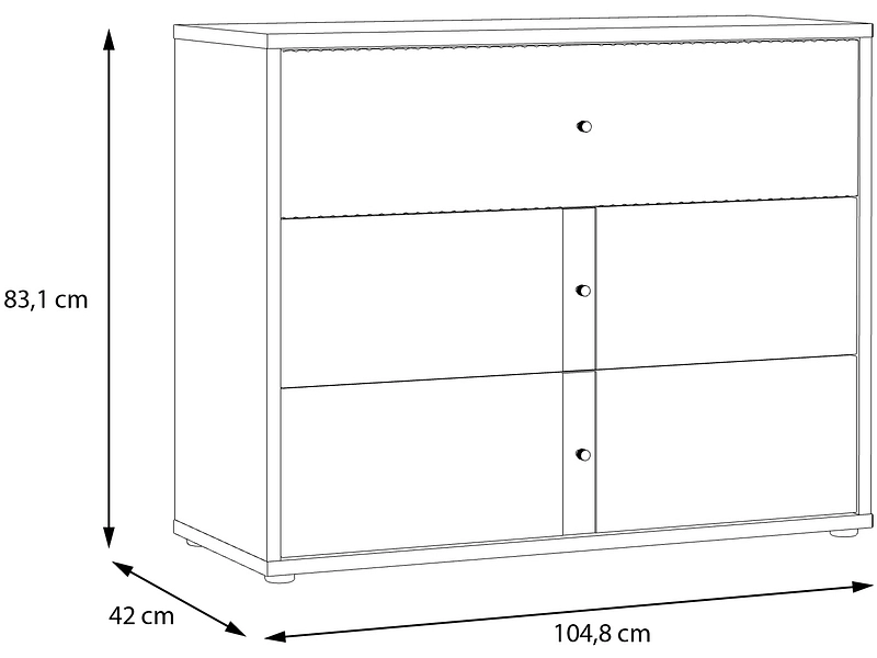 Kommode RANKIN 3 Schubladen