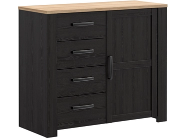 Kommode BOHOL 1 Tür 4 Schubladen