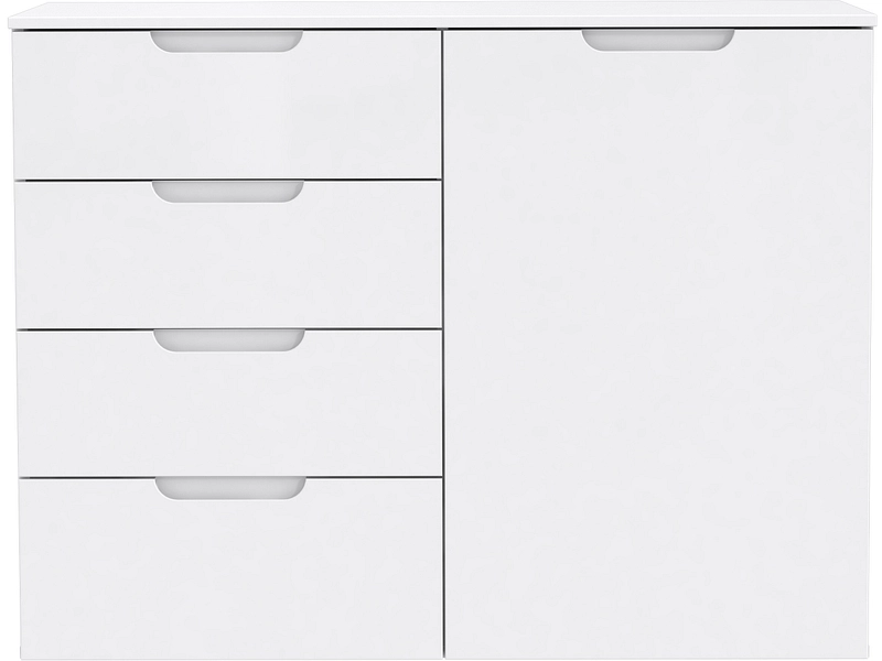 Kommode SIENNA 1 Tür 4 Schubladen