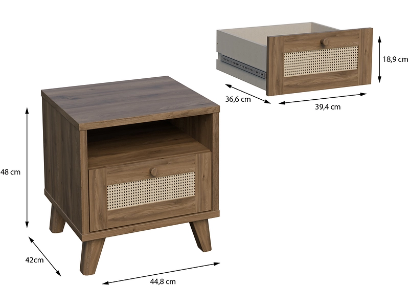 Chevet GLENKEEN 1 tiroir