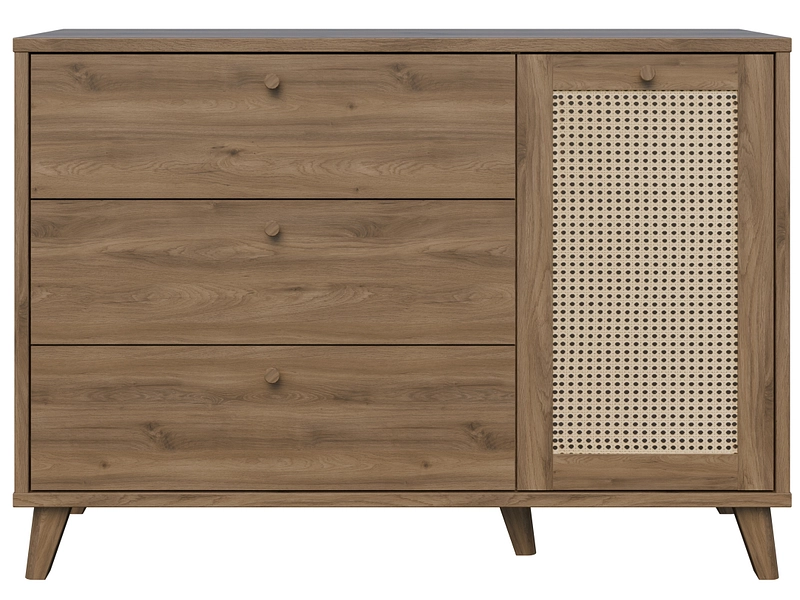 Commode GLENKEEN 1 porte 3 tiroirs Commode GLENKEEN 1 porte 3 tiroirs