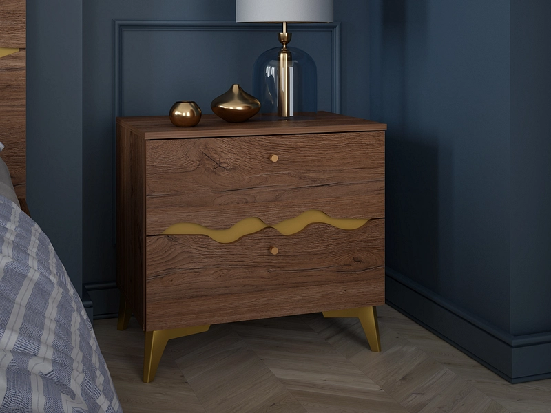 Nachttisch KENYATTA 2 Schubladen