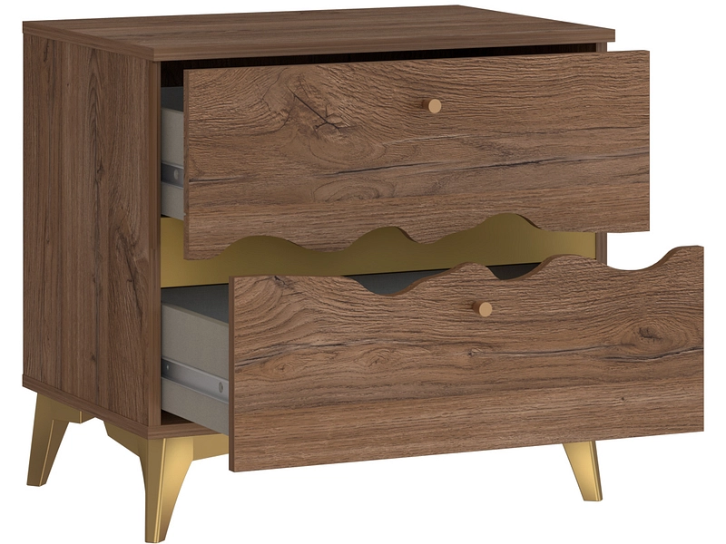 Nachttisch KENYATTA 2 Schubladen