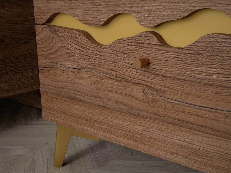 Nachttisch KENYATTA 2 Schubladen