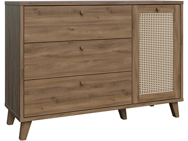 Commode GLENKEEN 1 porte 3 tiroirs