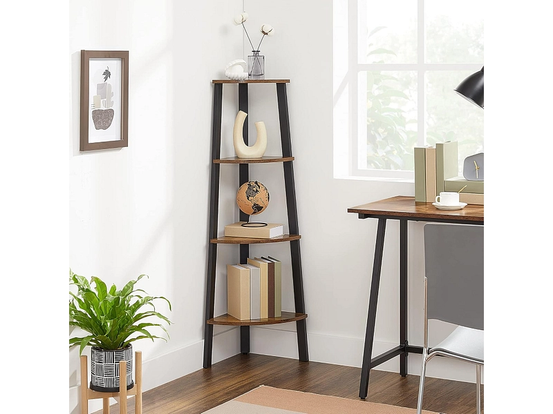 SONGMICS Eckregal RUSTIK