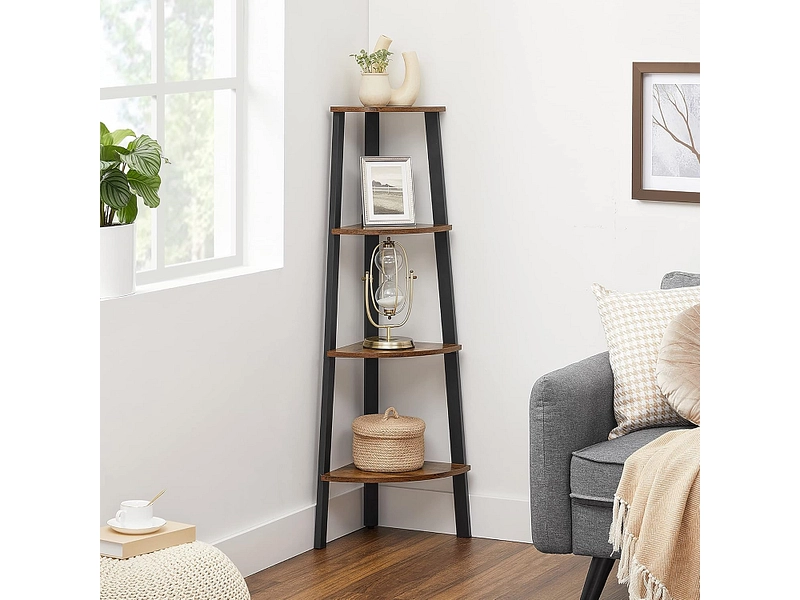 SONGMICS Eckregal RUSTIK