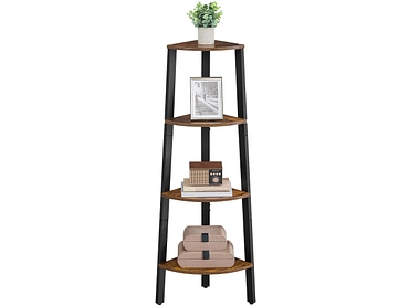 SONGMICS Eckregal RUSTIK