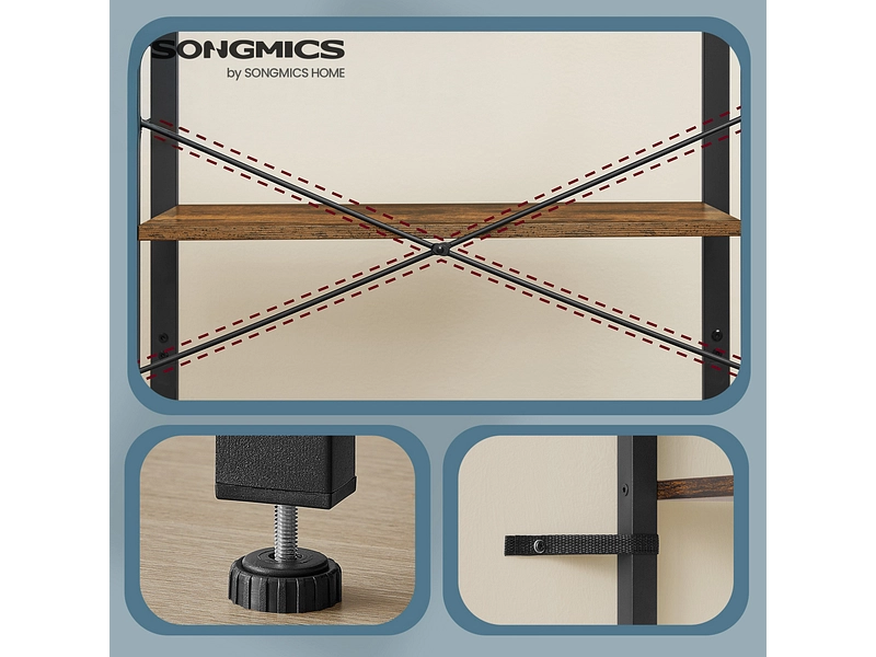 SONGMICS Regal RUSTIK