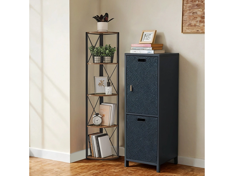 SONGMICS Eckregal RUSTIK