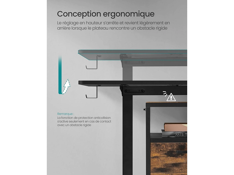 Scrivania elettrica SONGMICS FABRIK