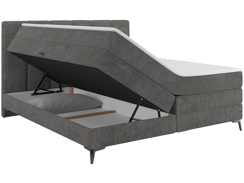 Boxspring BERGAMO grigio