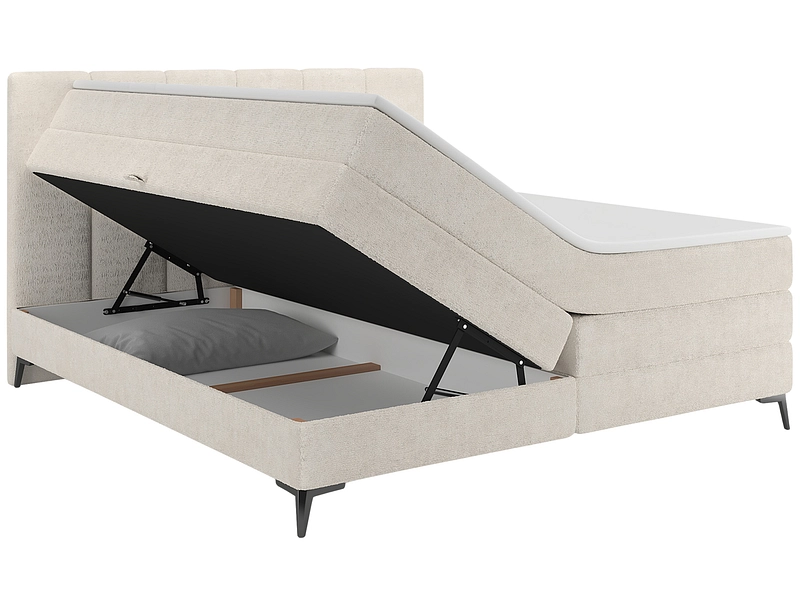 Boxspringbett BERGAMO beige