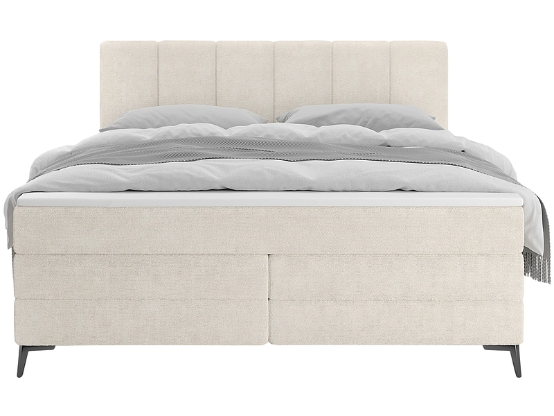 Boxspringbett BERGAMO beige