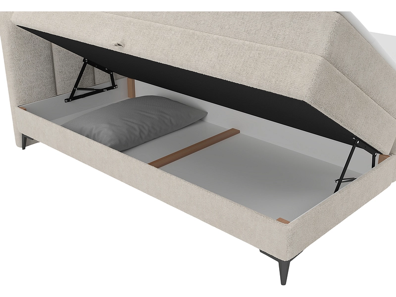 Boxspringbett BERGAMO beige