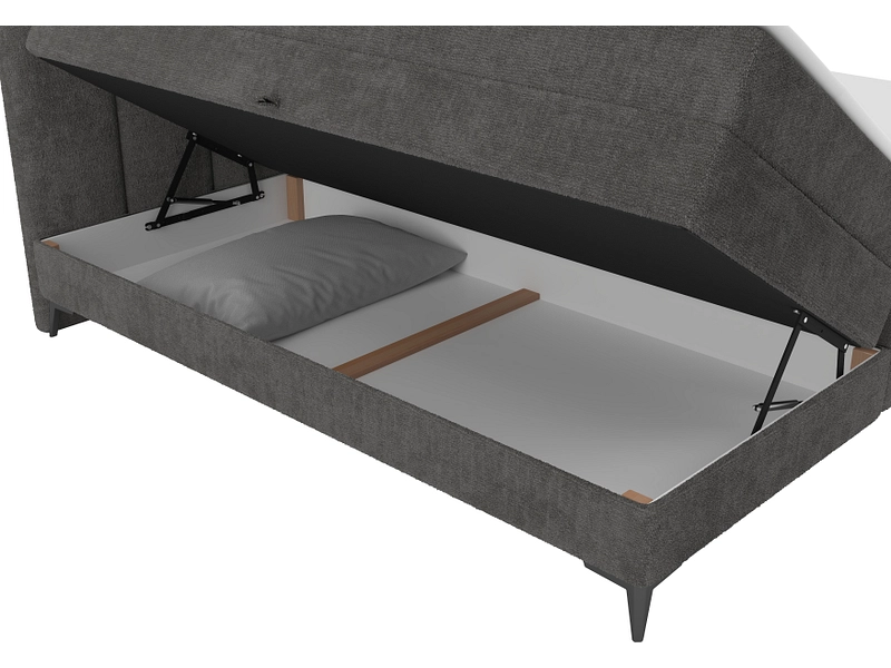 Boxspring BERGAMO grigio