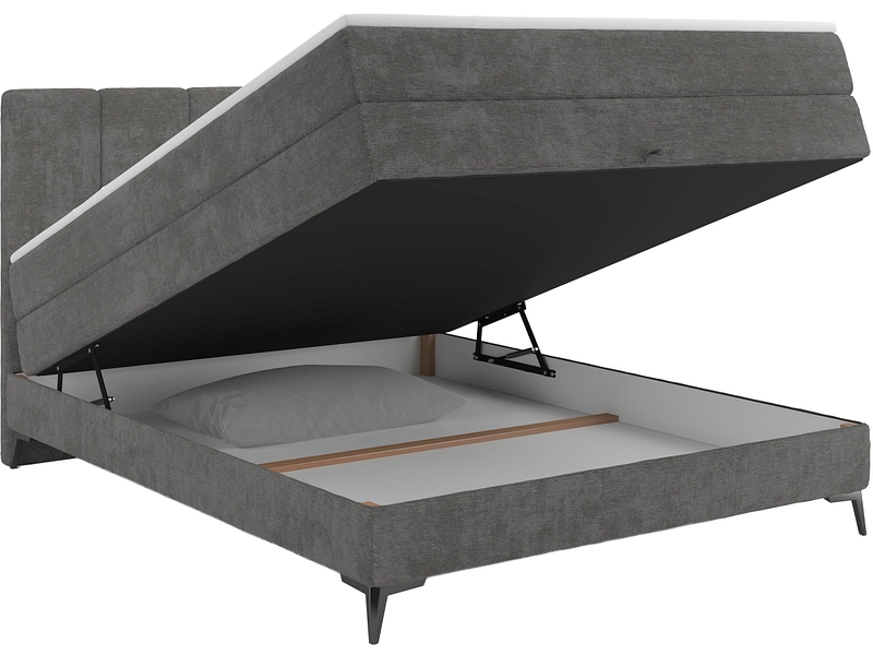 Boxspring BERGAMO grigio