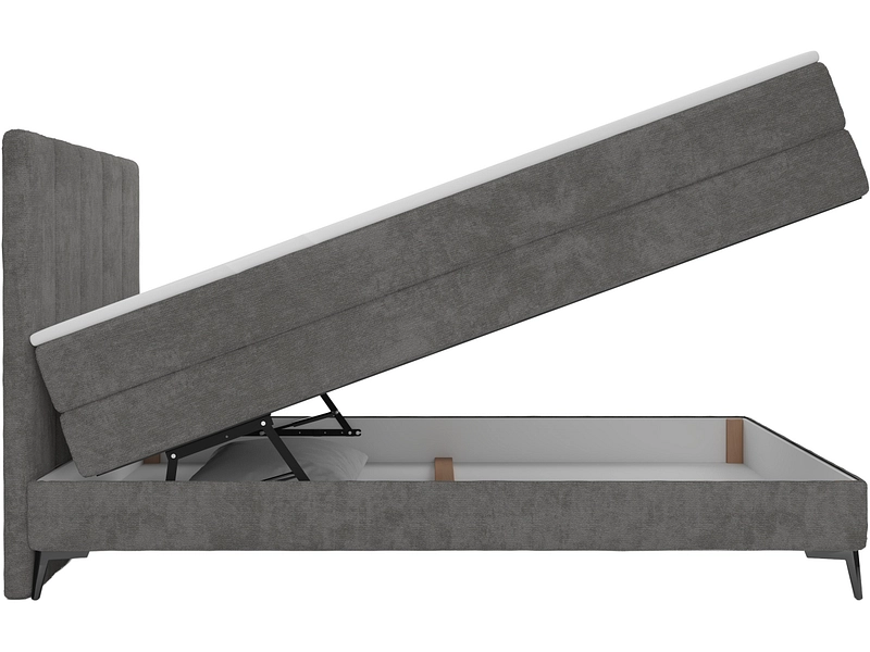 Boxspring BERGAMO grigio