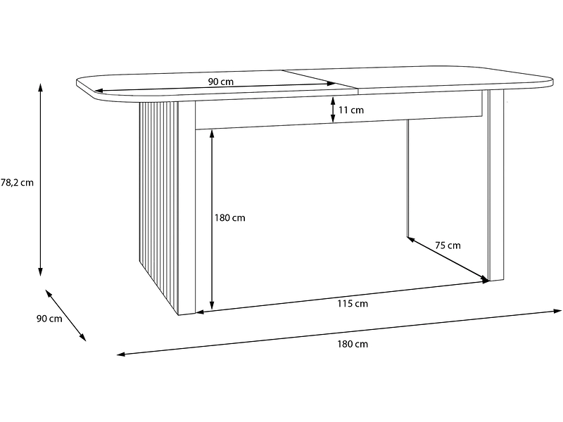 Tisch ausziehbar SAKURA