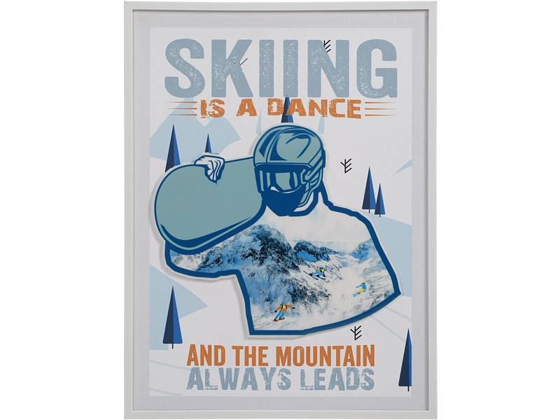 Tela texturizzata SKIING 1 pezzo multicolore Tela texturizzata SKIING 1 pezzo multicolore