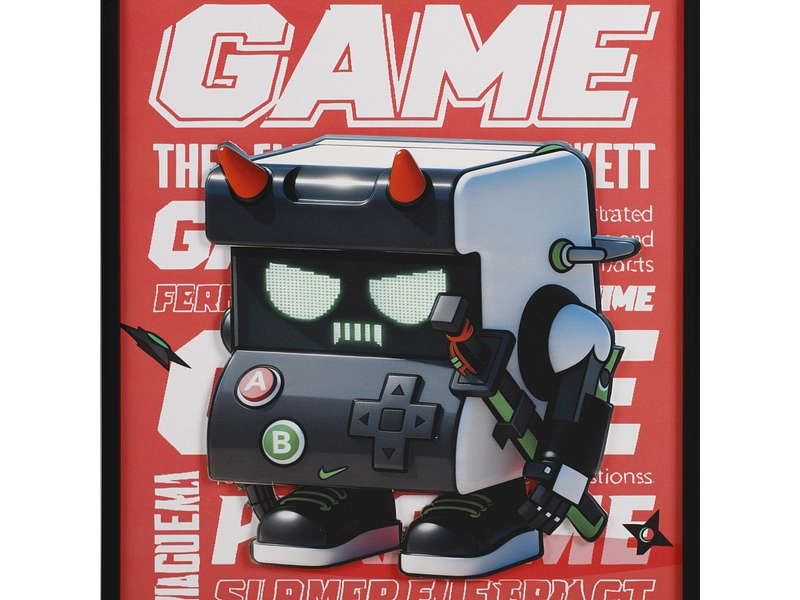Tela texturizzata GAME 1 pezzo multicolore