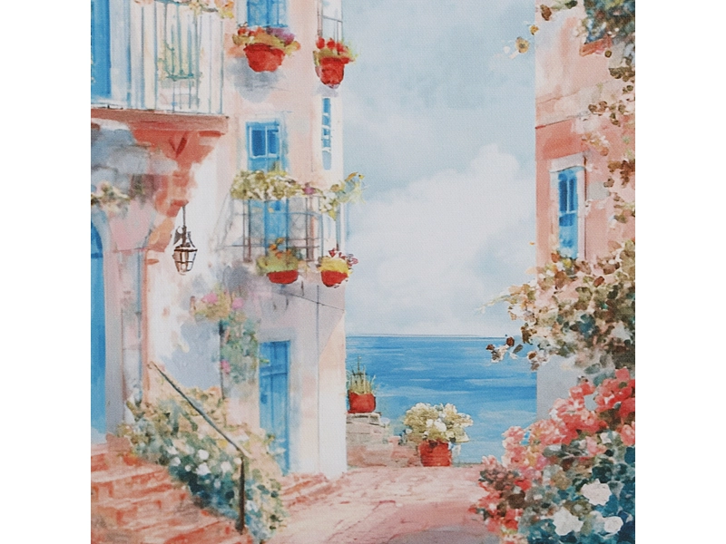 Toile imprimée AZURE 1 pièce multicolore