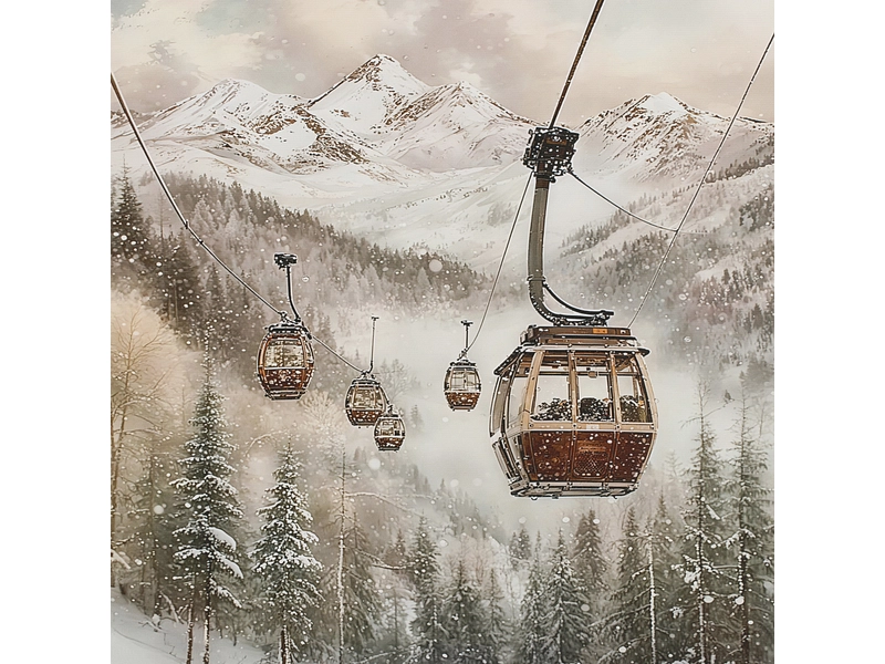 Toile imprimée SNOW 1 pièce multicolore Toile imprimée SNOW 1 pièce multicolore