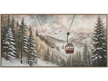 Toile imprimée SNOW 1 pièce multicolore