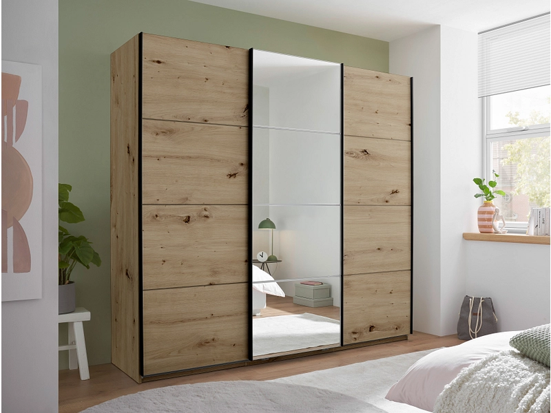 Armadio ante scorrevoli CAPRI quercia artisan