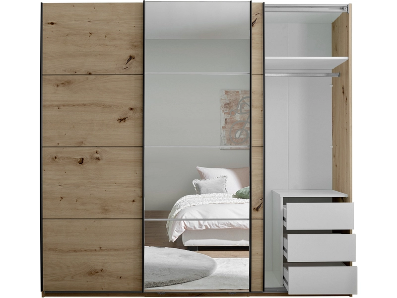 Armadio ante scorrevoli CAPRI quercia artisan