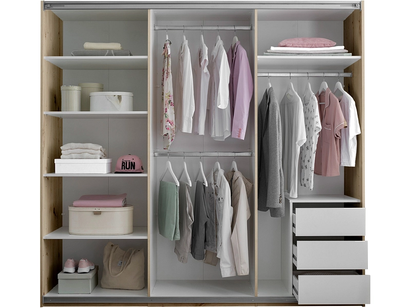 Armadio ante scorrevoli CAPRI quercia artisan