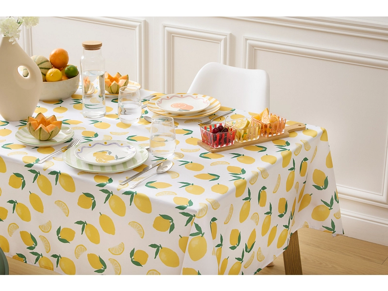 Nappe FRUITY polyester jaune