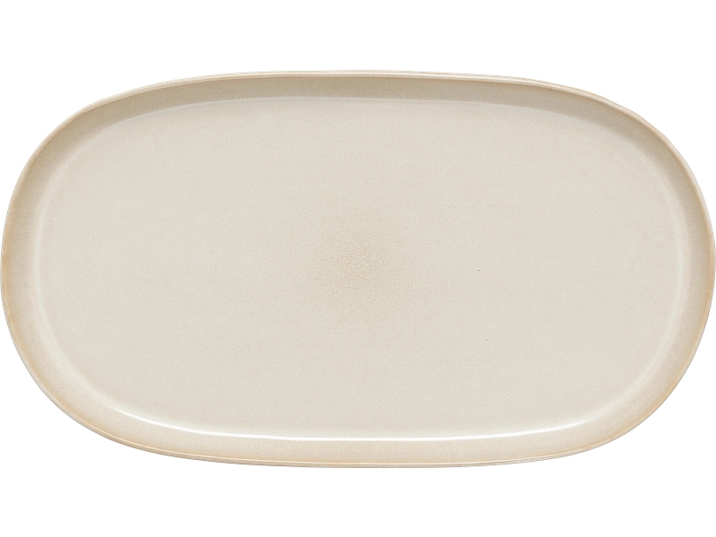 Plat de présentation TESSA plastique beige