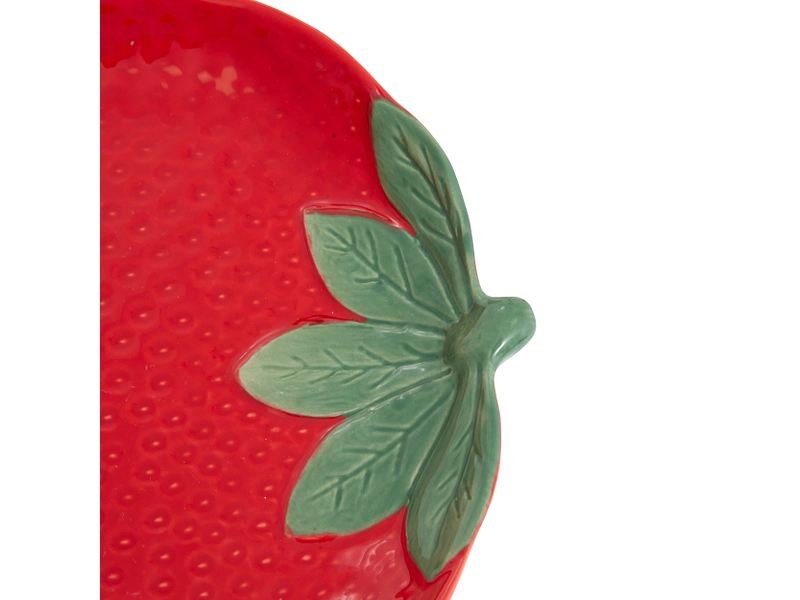 Plat de présentation FRAISE dolomite rouge